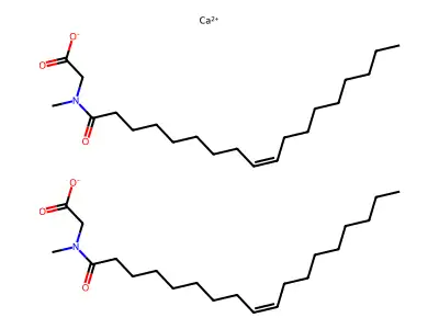 N-甲基-N-[(9Z)-1-氧代-9-十八碳烯酰基]甘氨酸钙盐 structure