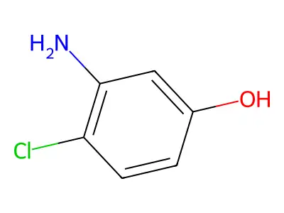 3-Amino-4-chlorophenol structure