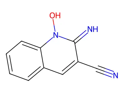 1-Hydroxy-2-iminoquinoline-3-carbonitrile structure