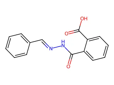 2-[(Benzylideneamino)carbamoyl]benzoic acid structure