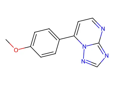 7-(4-Methoxyphenyl)[1,2,4]triazolo[1,5-a]pyrimidine structure