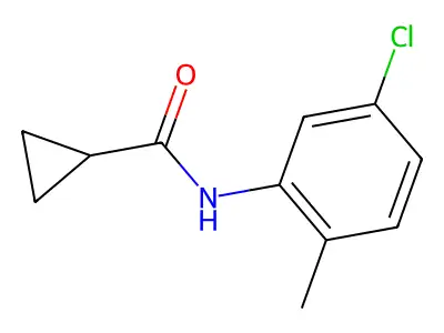 5'-Chloro-2'-methyl-1-cyclopropanecarboxanilide structure