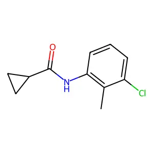 N-(3-chloro-2-methylphenyl)cyclopropanecarboxamide structure