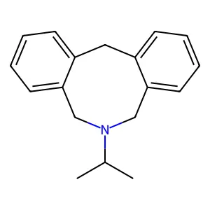 5,6,7,12-Tetrahydro-6-(1-methylethyl)dibenz[c,f]azocine structure