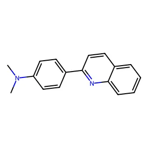 2-(p-Dimethylaminophenyl)quinoline structure
