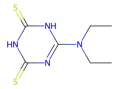 1,3,5-Triazine-2,4(1H,3H)-dithione, 6-(diethylamino)- structure