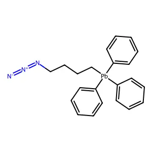 Plumbane, (4-azidobutyl)triphenyl- structure