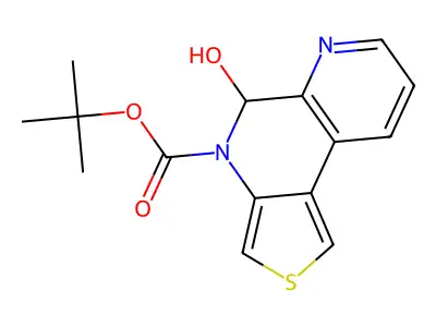 tert-butyl5-hydroxythieno[3,4-f][1,7]naphthyridine-4(5H)-carboxylate structure