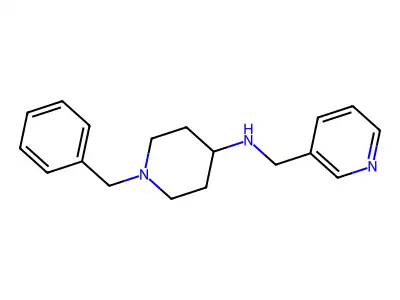 N-[1-(Phenylmethyl)-4-piperidinyl]-3-pyridinemethanamine structure