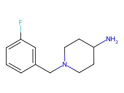 1-[(3-Fluorophenyl)methyl]piperidin-4-amine structure