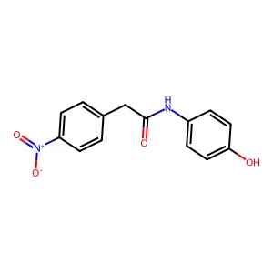 N-(4-羟基苯基)-2-(4-硝基苯基)乙酰胺 structure