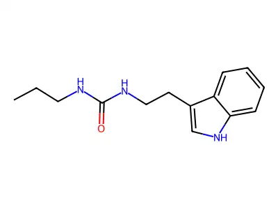 1-[2-(1H-indol-3-yl)ethyl]-3-propylurea structure