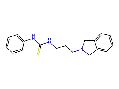 N-[3-(1,3-Dihydro-2H-isoindol-2-yl)propyl]-N'-phenylthiourea structure
