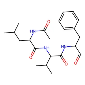 乙酰-亮-缬-苯丙-醛 structure