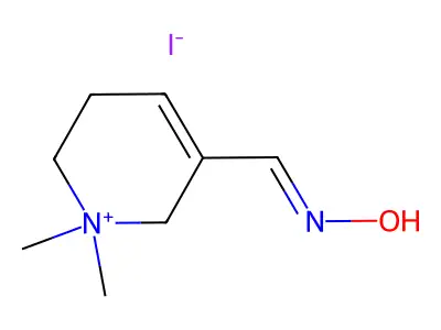 1,2,5,6-Tetrahydro-1,1-dimethyl-3-formylpyridinium iodide oxime structure