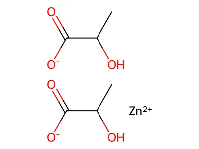 乳酸锌 structure