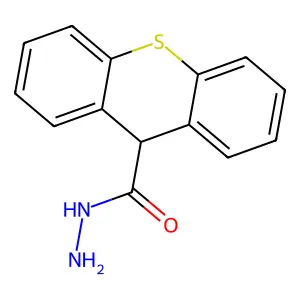 9H-thioxanthene-9-carbohydrazide structure