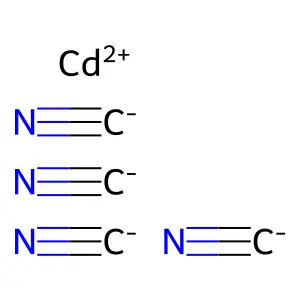 Cadmium(II) tetracyanide structure