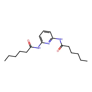 N,N'-(Pyridine-2,6-diyl)dihexanamide structure