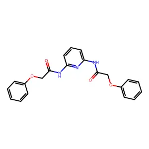 2-phenoxy-N-[6-[(2-phenoxyacetyl)amino]pyridin-2-yl]acetamide structure