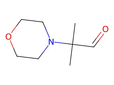 2-Methyl-2-(morpholin-4-yl)propanal structure