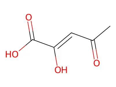 2-Hydroxy-4-oxopent-2-enoic acid structure