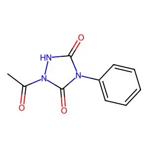 1-Acetyl-4-phenyl-1,2,4-triazolidine-3,5-dione structure