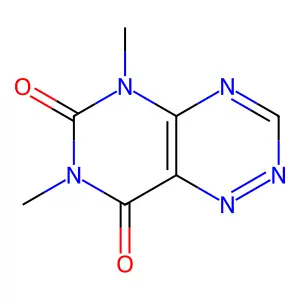 5,7-Dimethylpyrimido(4,5-E)-1,2,4-triazine-6,8(5H,7H)-dione structure