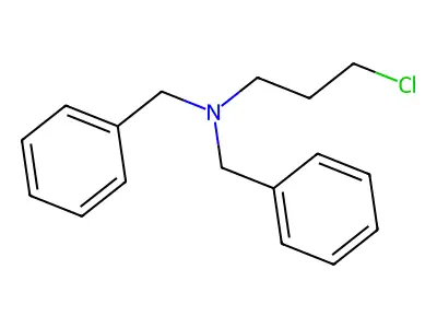 N,N-二苄基-3-氯丙-1-胺 structure