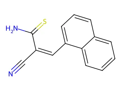 2-Propenethioamide, 2-cyano-3-(1-naphthalenyl)- structure