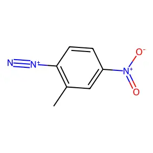 Benzenediazonium, 2-methyl-4-nitro- structure