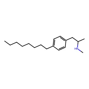 N-Methyl-1-(4-octylphenyl)propan-2-amine structure