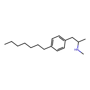1-(4-Heptylphenyl)-N-methylpropan-2-amine structure