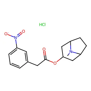 3-托品醇 (间硝基苯基)乙酸酯(酯)盐酸盐 structure