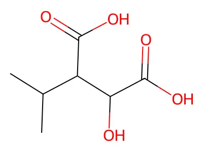 3-异丙基苹果酸 structure