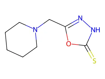5-(Piperidin-1-ylmethyl)-1,3,4-oxadiazole-2-thiol structure