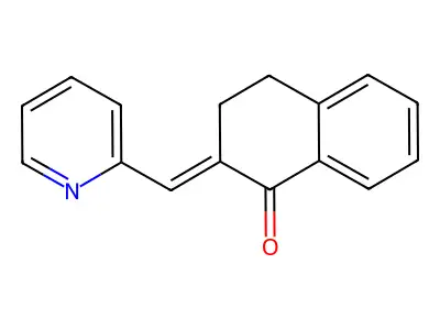 1(2H)-Naphthalenone, 3,4-dihydro-2-(2-pyridylmethylene)- structure
