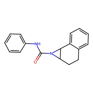 N-phenyl-1a,2,3,7b-tetrahydronaphtho[1,2-b]azirine-1-carboxamide structure