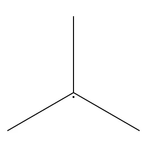tert-Butyl radical structure