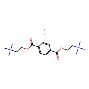 碘化胆碱对苯二甲酸盐(2:1) structure