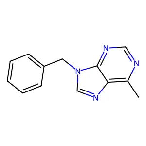 9H-Purine, 6-methyl-9-(phenylmethyl)- structure