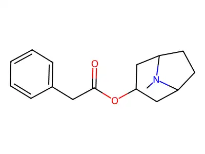 Phenylacetoxytropane structure