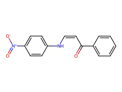 (2Z)-3-[(4-Nitrophenyl)amino]-1-phenylprop-2-EN-1-one structure