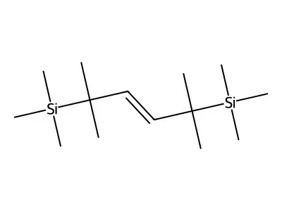 (2,5-Dimethyl-5-trimethylsilylhex-3-en-2-yl)-trimethylsilane structure
