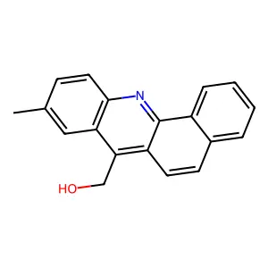 7-Hydroxymethyl-9-methylbenz(c)acridine structure