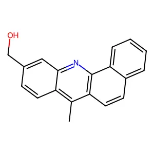 10-Hydroxymethyl-7-methylbenz(c)acridine structure