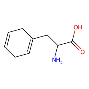 (alphaS)-alpha-Amino-1,4-cyclohexadiene-1-propanoic acid structure