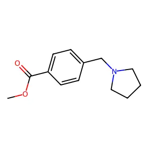 Methyl 4-(pyrrolidin-1-ylmethyl)benzoate structure