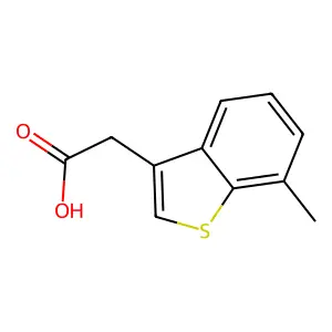 (7-Methylbenzo(b)thien-3-yl)acetic acid structure