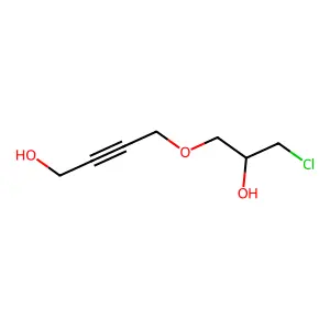 4-(3-Chloro-2-hydroxypropoxy)but-2-yn-1-ol structure